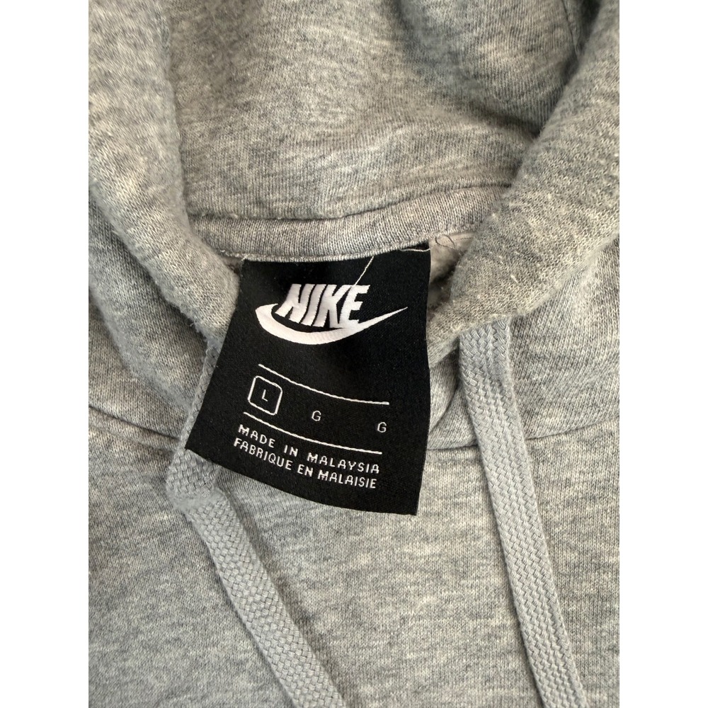 Nike Sportswear Club Fleece Pullover Hoodie Heather Grey Mens Large BV2654-063 - Picture 3 of 7